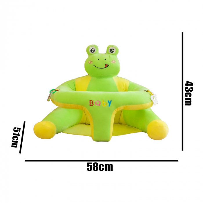 Fotoliu din plus pentru copii cu jucarii atasate, model animalute vesele [3]