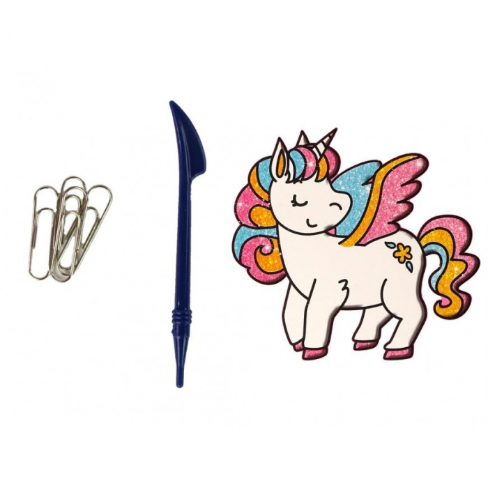 Set de Pictura DIY Unicorn cu Stickere si Culori [2]