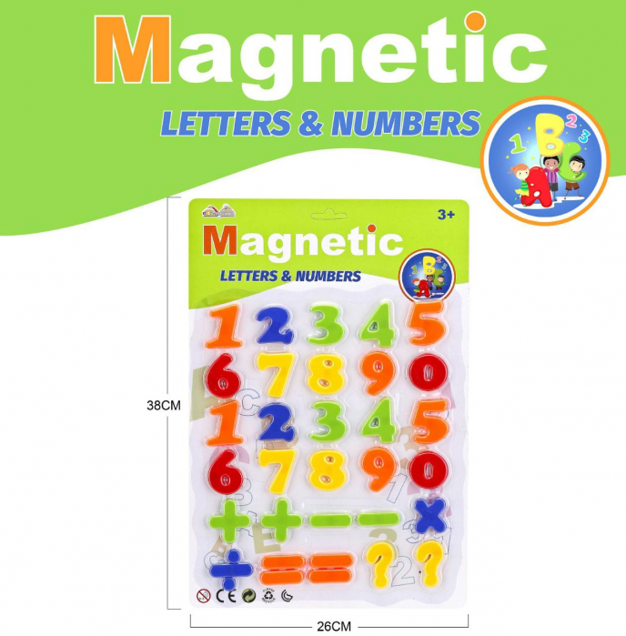 Invata numerele - Cifre magnetice mari 4 x 3 cm [1]