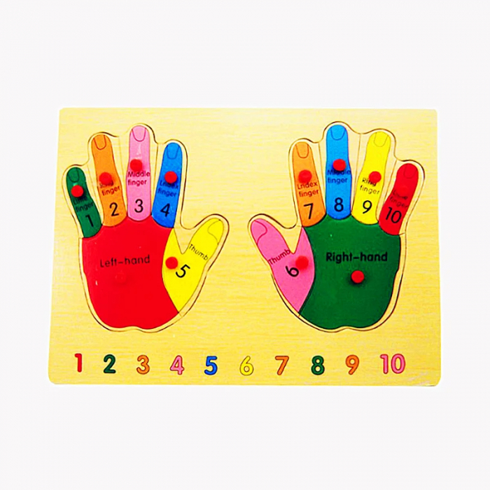 Puzzle Incastru Manute - Limba Engleza, Cifre [2]