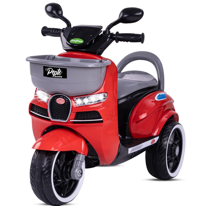 Motocicleta Electrica pentru Copii 6V, cu Lumini, Muzica, Spatiu de Depozitare si Claxon [2]