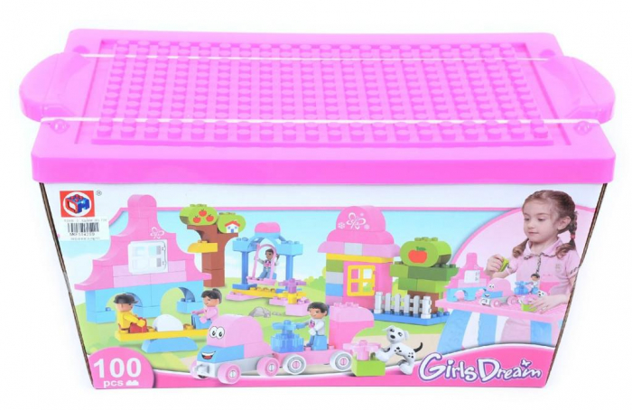Set Cuburi de Constructie Roz, Girl Dream [1]
