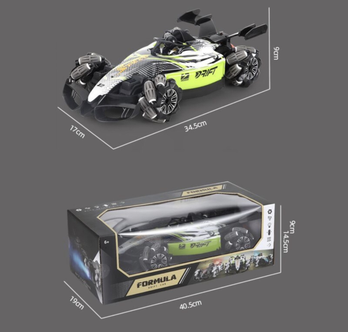 Masina cu Telecomanda pentru Drift si Cascadorii, Verde [2]