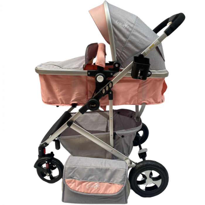 Carucior copii 2 in 1 - Model Roz [3]