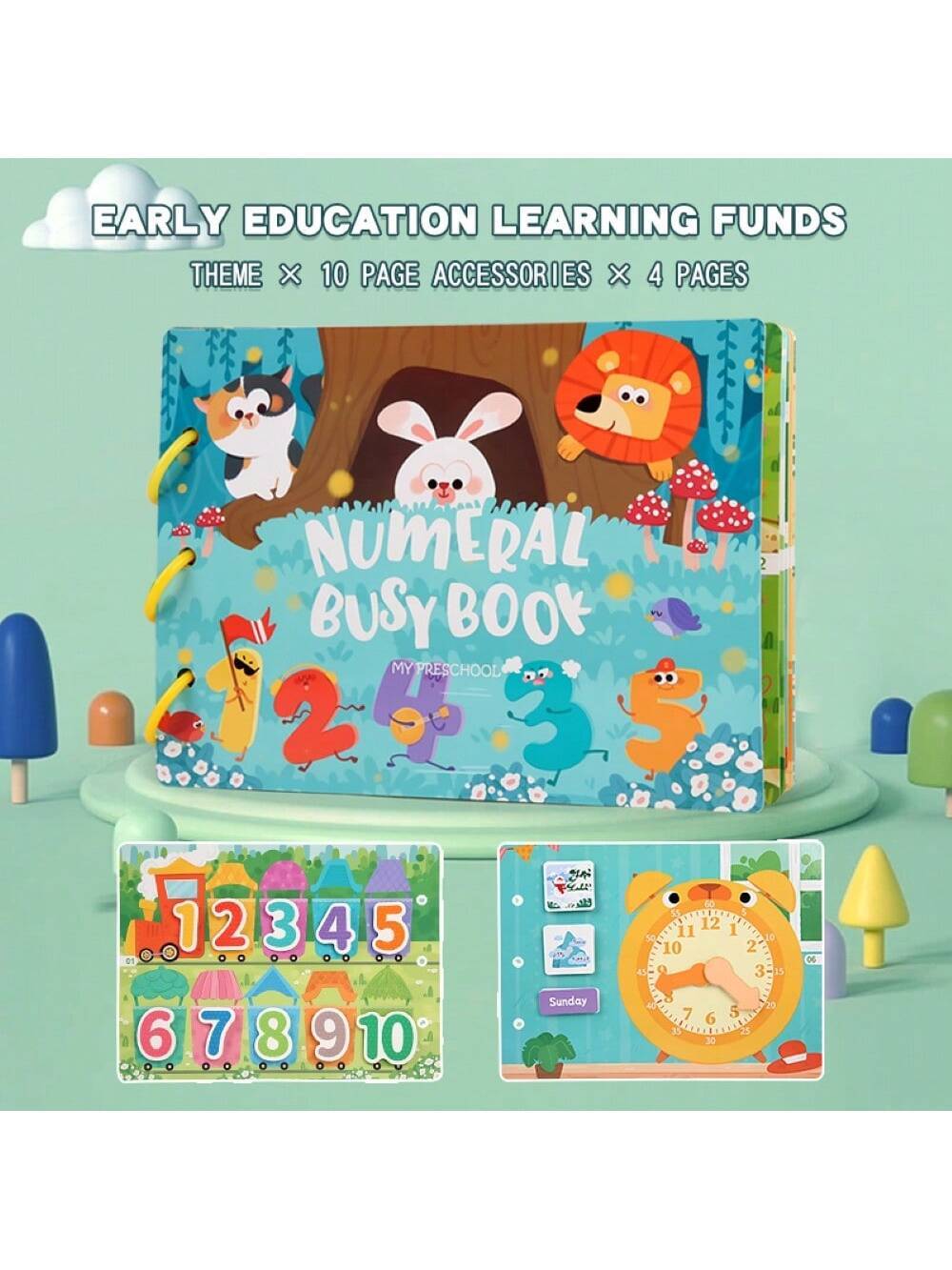 Carte Educativa pentru Copii, Busy Book Invatam Numerele [4]