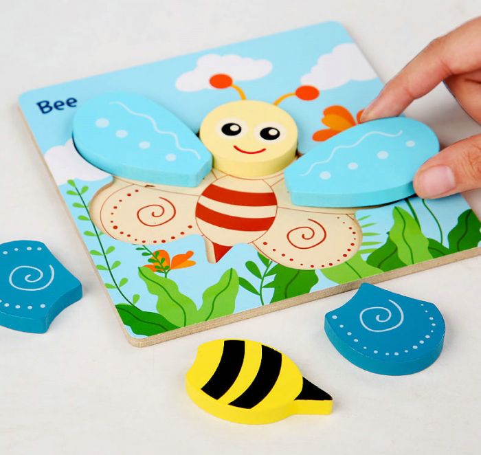 Mini puzzle din lemn diferite modele [2]