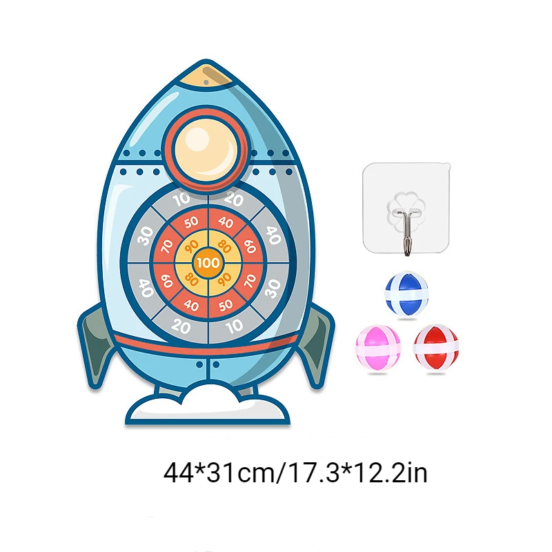 Joc Darts pentru Copii cu 3 Mingi Velcro, Diverse Modele [3]