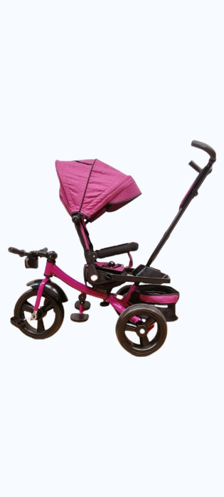 Tricicleta Evolutiva 4 in 1 cu Scaun Reversibil, Maner Parental, 8 Luni+, ROZ [3]