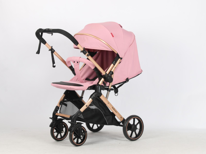 Carucior Sport Tip Troller Pliabil, Maner Reversibil, Spatar Reglabil ROZ BOMBON [2]