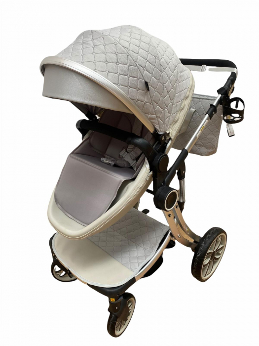 Carucior multifunctional 2 in 1, Gri – Confort si Siguranta [4]