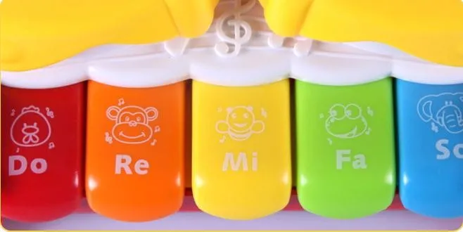 Jucarie Muzicala pentru Bebelusi, Toba si Pian, Multicolor [6]