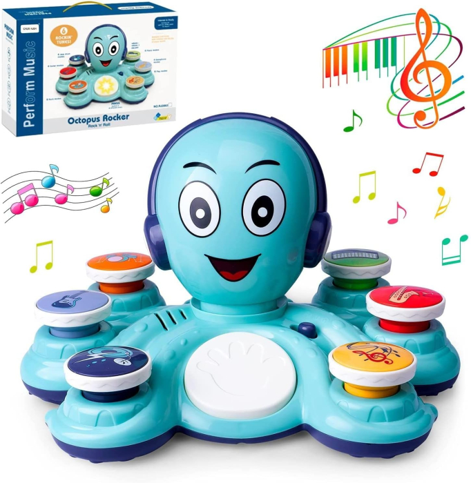 Caracatita DJ – Jucarie Muzicala Interactiva cu Sunete si Lumini - Albastru [2]