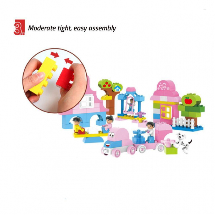 Set Cuburi de Constructie Roz, Girl Dream [5]
