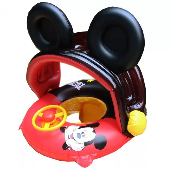 Barcuta Gonflabila cu Parasolar detasabil si reglabil, model Mickey Mouse [1]