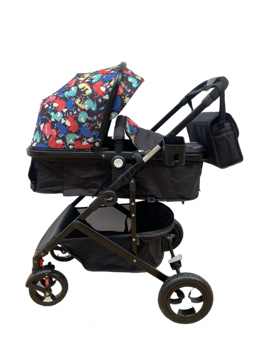 Carucior copii 2 in 1 - Model Dinozaurii Veseli [1]