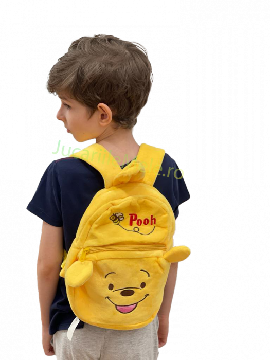 Rucsac din plus de tip ghiozdanel pentru copii Galben Winnie the Pooh [2]