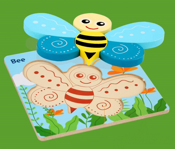 Mini puzzle din lemn diferite modele [3]