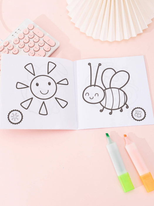 Carte de colorat cu 32 de stickere [2]