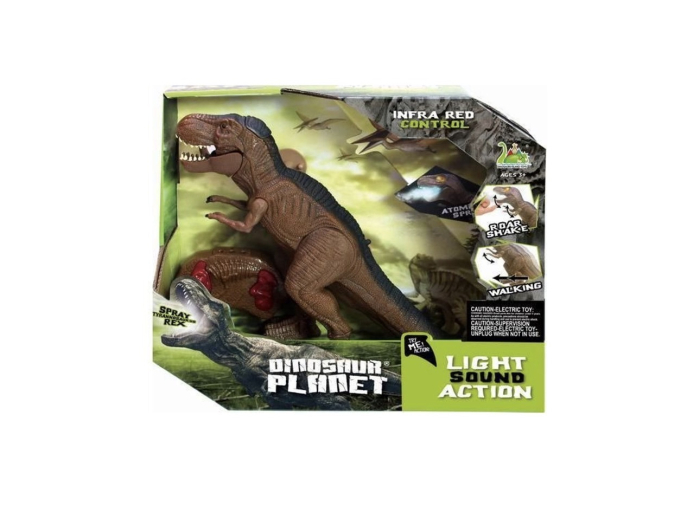 Dinozaur T-Rex Interactiv cu Fum, Lumini si Sunete, Merge si Racneste [2]