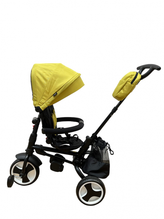 Tricicleta Pliabila pentru Copii, Reversibila, Spatar Reglabil - L-Sun Galben [4]