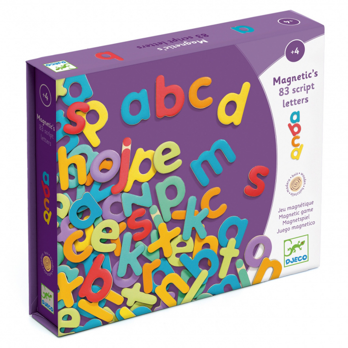 Joc magnetic 83 litere colorate, Djeco [3]