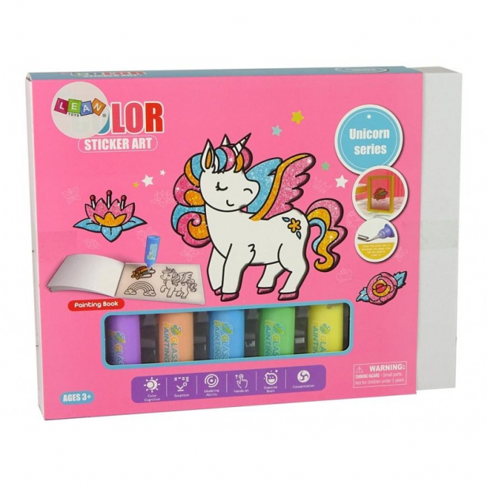 Set de Pictura DIY Unicorn cu Stickere si Culori [1]