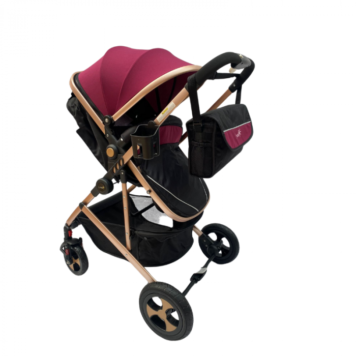 Carucior copii 2 in 1 - Model Fucsia [5]