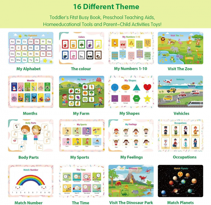 Carte Educativa Busy Book pentru Prescolari [3]