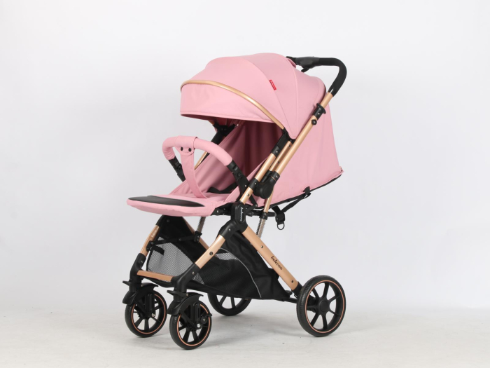 Carucior Sport Tip Troller Pliabil, Maner Reversibil, Spatar Reglabil ROZ BOMBON [4]