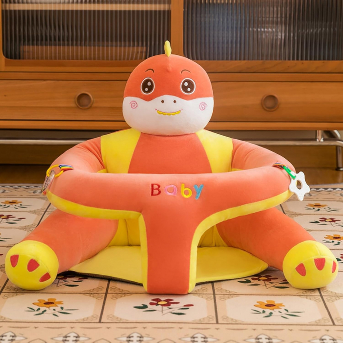 Fotoliu din plus pentru copii cu jucarii atasate, model animalute vesele [1]