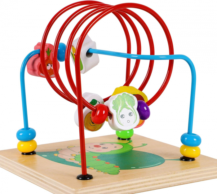 Joc Montessori Multifunctional din Lemn cu 5 Activitati [6]