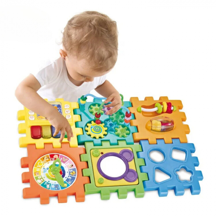 Jucarie de Motricitate pentru Bebelusi, Cub cu 6 Activitati [2]