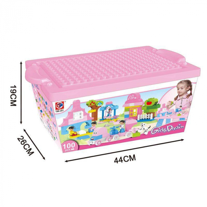 Set Cuburi de Constructie Roz, Girl Dream [4]