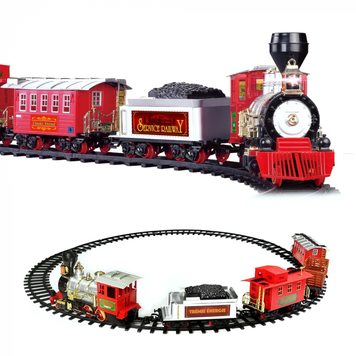 Tren Electric pentru Copii, cu Sunete si Lumini, 24 de Piese [1]