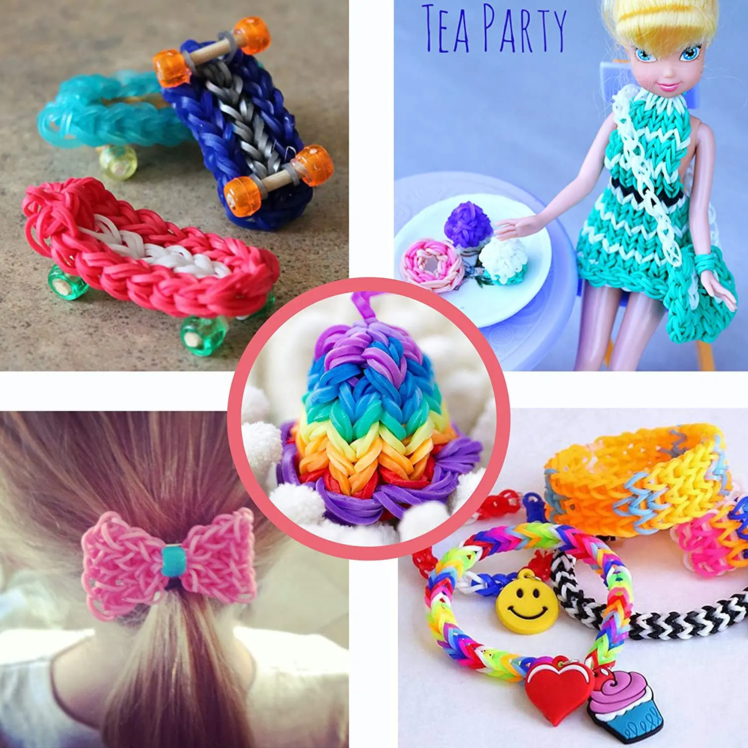 Set DIY cu Bratari, Elastice Multicolore si Accesorii [10]