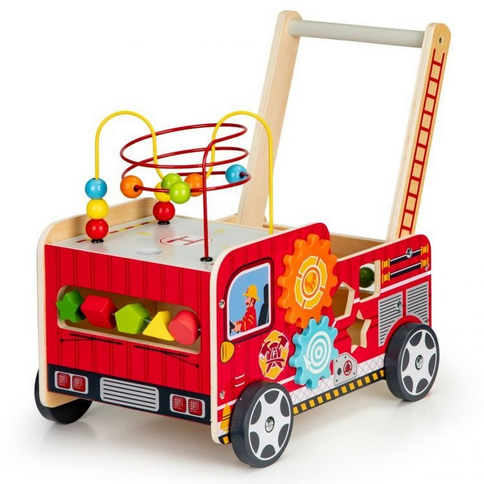 Antemergator educational cu blocuri din lemn Ecotoys TL09025 [1]