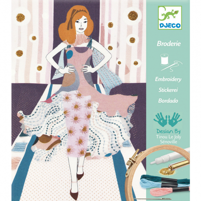 Atelier de brodat si cusut Fashion week, Djeco [4]