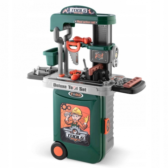 Atelier de lucru 3 in 1 cu unelte pentru copii Ricokids 772300 - Verde [1]