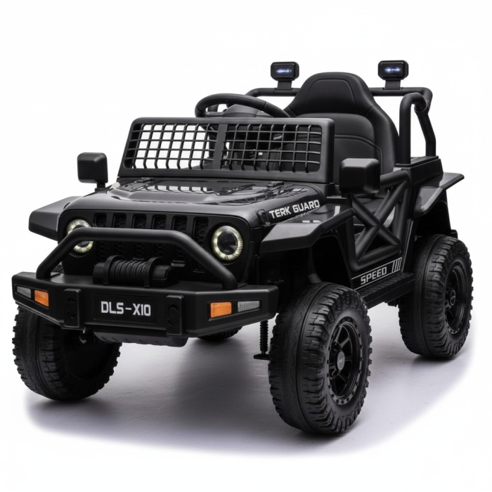 ATV Electric pentru Copii, Lumini LED, Baterie 12V, Vehicul Mare de Exterior 2 Motoare cu Telecomanda pentru Parinti, NEGRU [2]