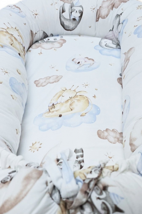 Baby nest din bumbac, Appekids, Clouds [2]