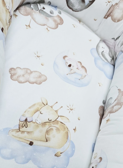 Baby nest din bumbac, Appekids, Clouds [4]
