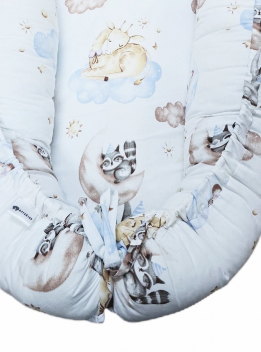 Baby nest din bumbac, Appekids, Clouds [3]