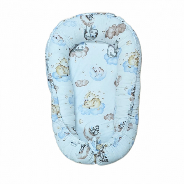 Baby nest din bumbac, Appekids, Clouds [1]