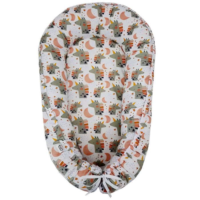 Baby nest din bumbac, Appekids, Pink [1]