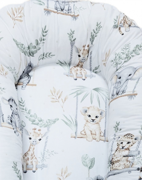 Baby nest din bumbac, Appekids, Safari [2]