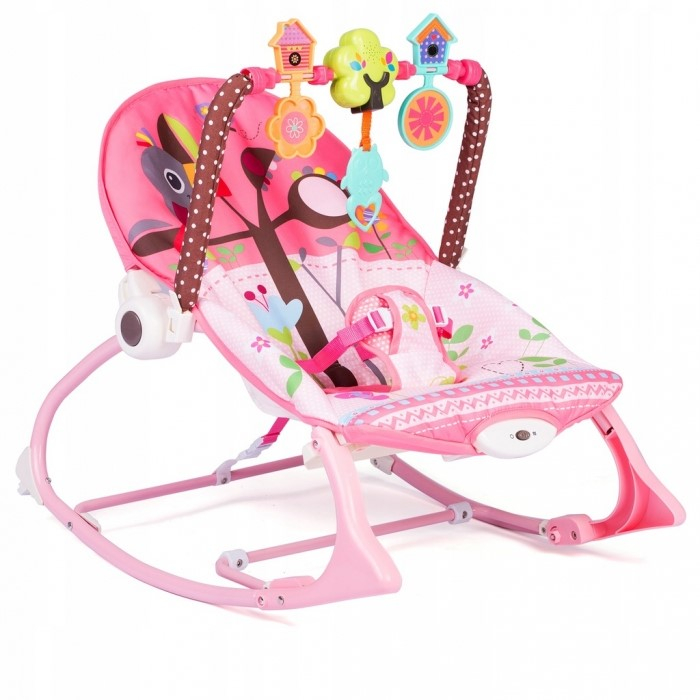 Balansoar 3 in 1 cu vibratii Ricokids 7303, Roz [1]