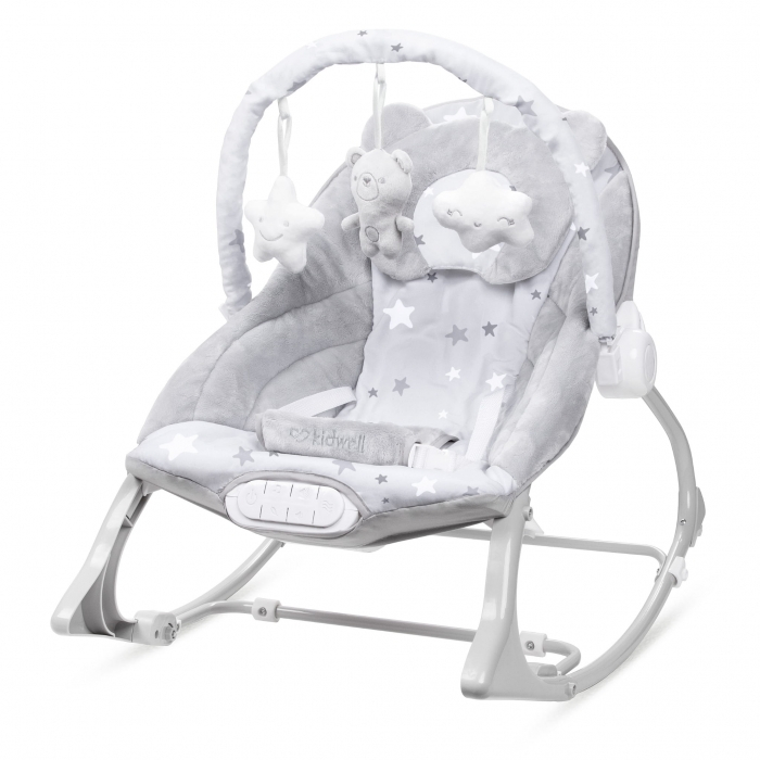 Balansoar multifunctional cu sunete si jucarii Kidwell Pino - Gri [1]