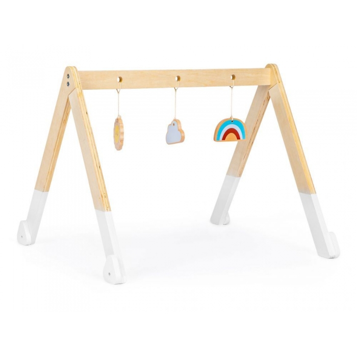 Bara educativa din lemn pentru copii cu 3 jucarii, Ecotoys CA12231 [1]