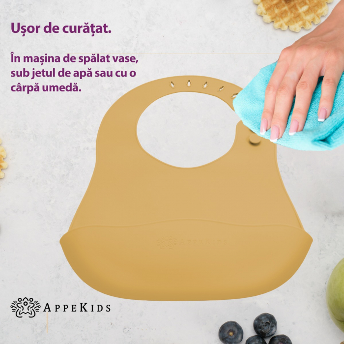 Baveta din silicon, AppeKids - Honey [3]