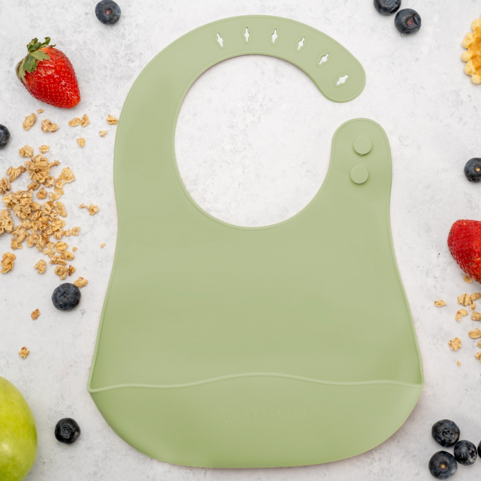 Baveta din silicon, AppeKids - Raw Green [1]